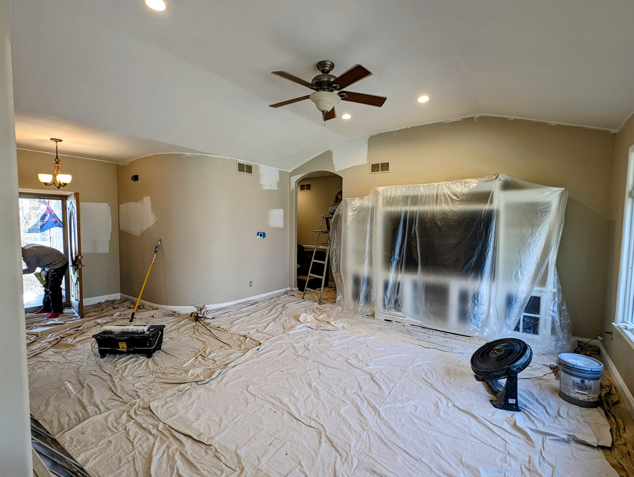 Drywall and plaster repair service - Professional wall repair and surface preparation by JB Painting